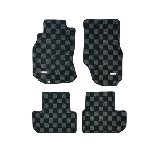 P2M G35 Dark Grey Checkered Racing Floor Mats