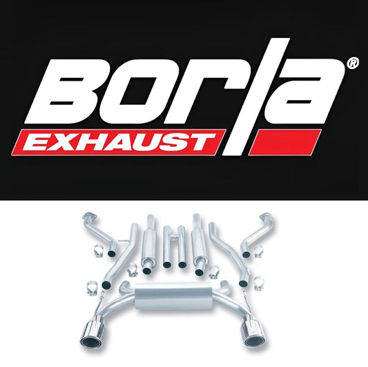 Borla 03-08 Nisan 350Z S Type Catback System - Black Chrome Tip