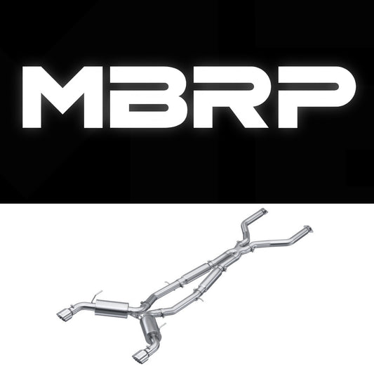 MBRP 16+ Infiniti Q50 3.0L RWD/AWD 3in Cat-Back Dual Split Rear Street Version T304