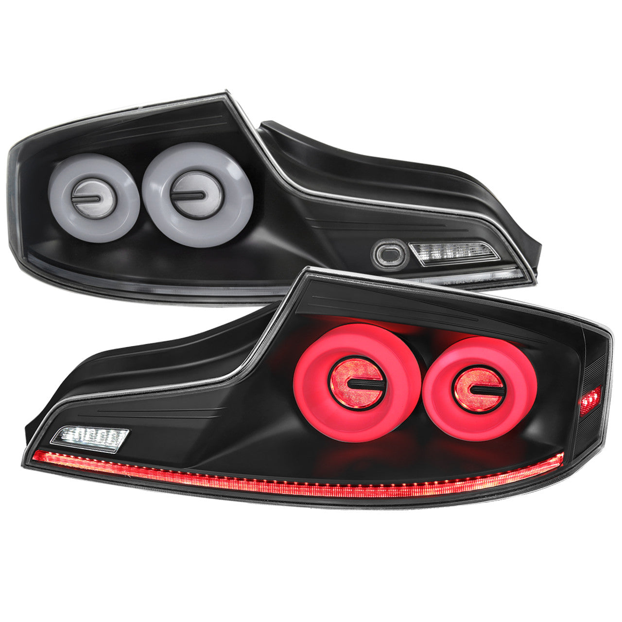 Spec-D G35 Coupe Customizable LED Sequential Halo Tail Lights