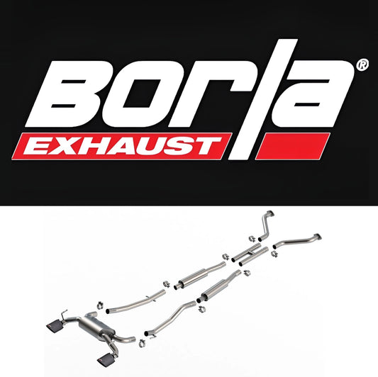 Borla 03-08 Nisan 350Z S Type Catback System - Carbon Fiber Black Anodized Tip