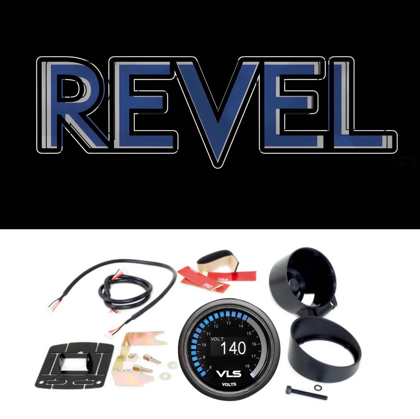 Revel G35/350Z/G37/370Z/Q50/Q60 VLS 52mm Voltage Gauge