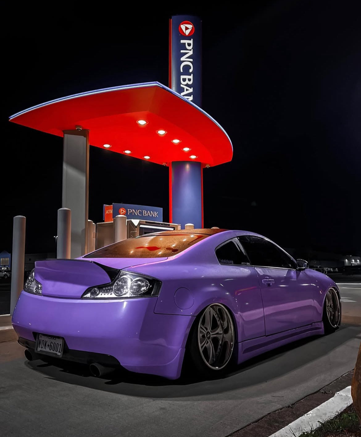 G35 Coupe Clear/Chrome Tail Lights - Competition Use, Cosmetic, Coupe, Discount $20, Ebay purple modified coupe