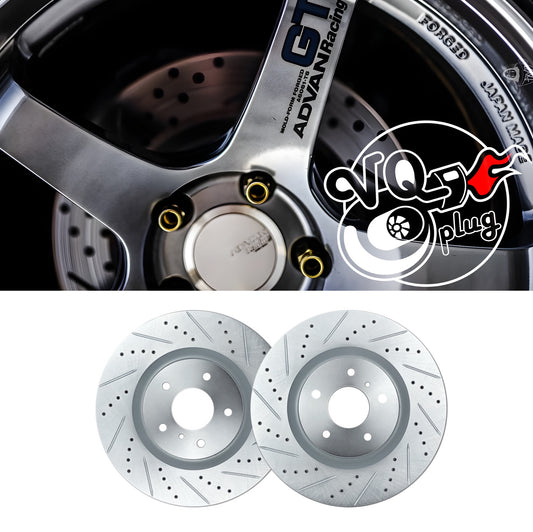 P2M G35/350Z Standard Drilled and Slotted Brake Rotors