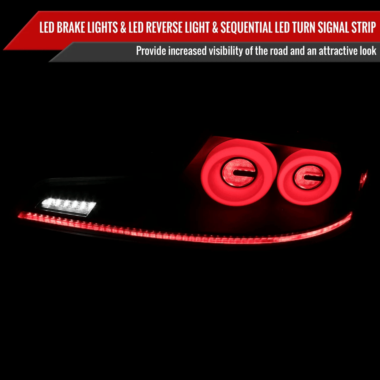 Spec-D G35 Coupe Customizable LED Sequential Halo Tail Lights