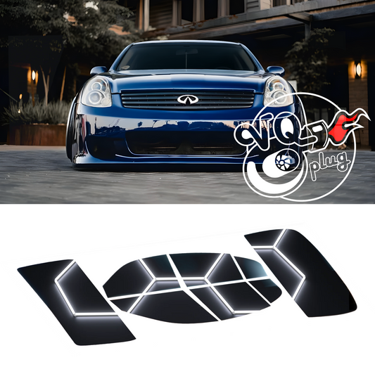 G35 Sedan Nano Carbon Super Gloss Precut Window Tints | Front/Sides/Rear Customizer - Competition Use, Cosmetic,