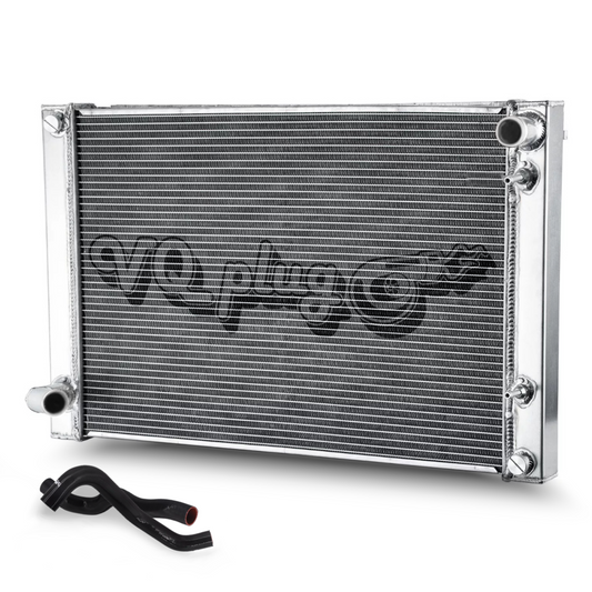 LOGO G37 Coupe/Sedan All-Aluminum Dual-Core Radiator | Lightweight, Direct Fit Replacement with Condenser