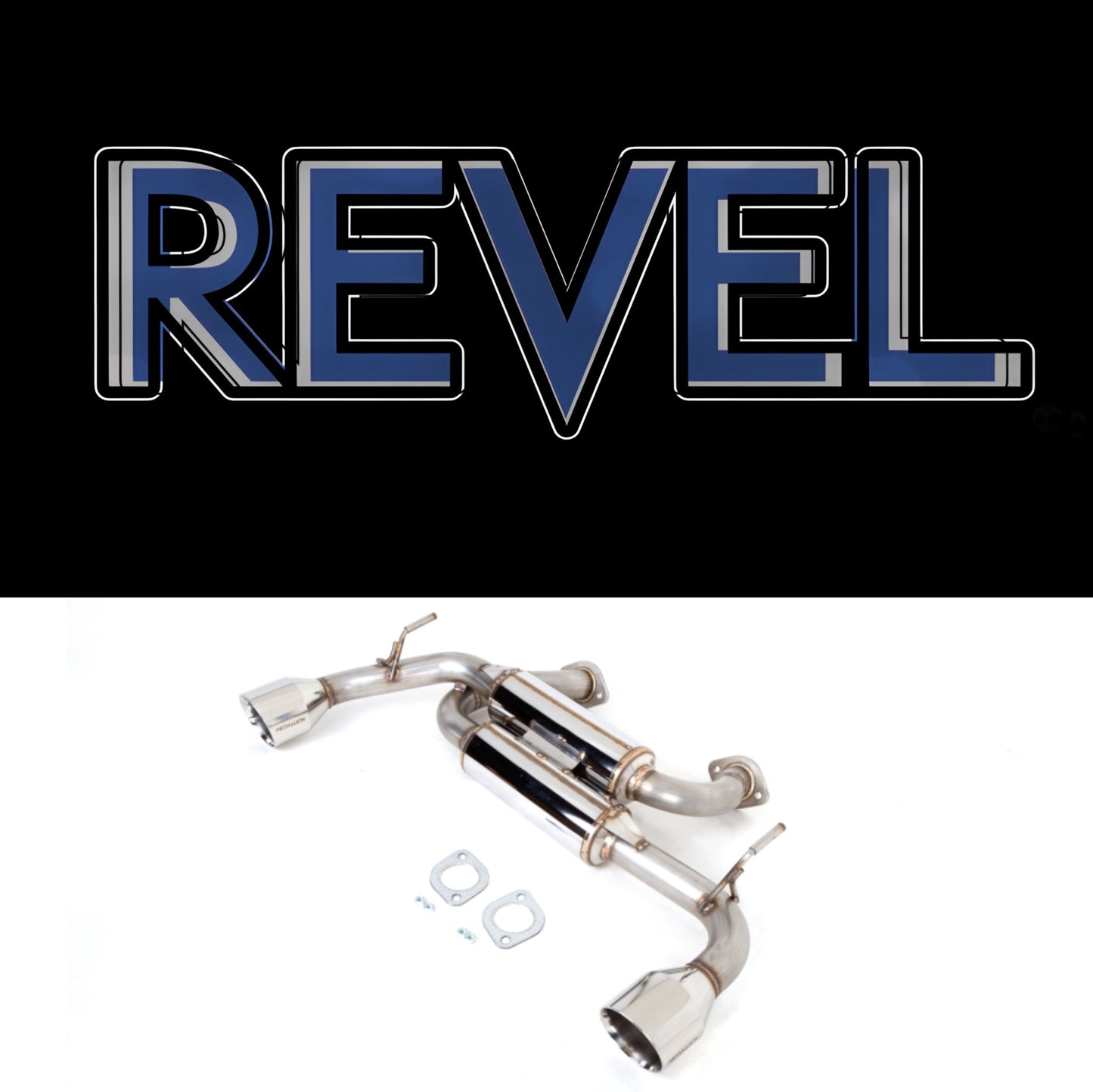 Revel 17+ Q60 Medallion Touring-S Catback Exhaust - Dual Muffler / Axle Back 3.0t RWD
