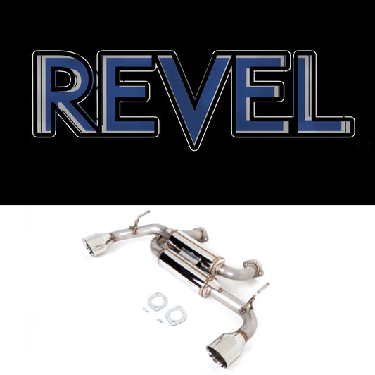 Revel 17+ Q60 Medallion Touring-S Catback Exhaust - Dual Muffler / Axle Back 3.0t RWD