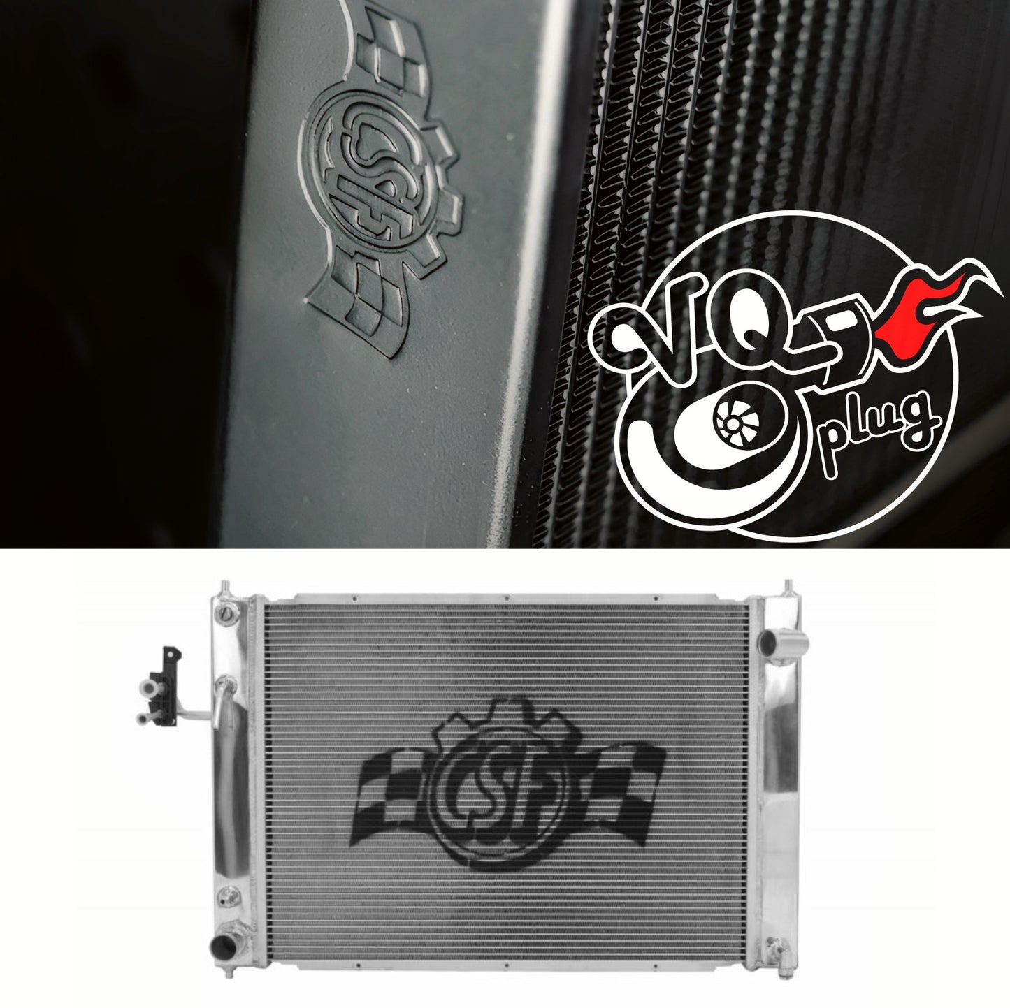 CSF 07+ 370Z/G37/Q60/G35 Aluminum Dual Core Radiator | Automatic Transmission VQ37VHR