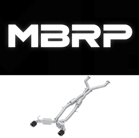 MBRP 23-24 Nissan Z 3.0L Armor Pro T304 Stainless Steel 3in Cat-Back Dual Rear Exit w/ 5in OD CF Tip