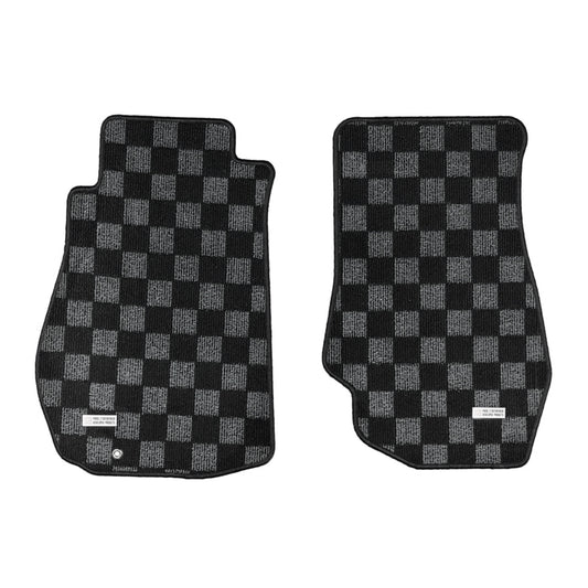 P2M 350Z Dark Grey Checkered Racing Floor Mats