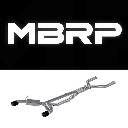 MBRP 16+ Infiniti Q50 3.0L RWD/AWD 3in Cat Back w/ 4.5in OD Carbon Fiber Tips - T304