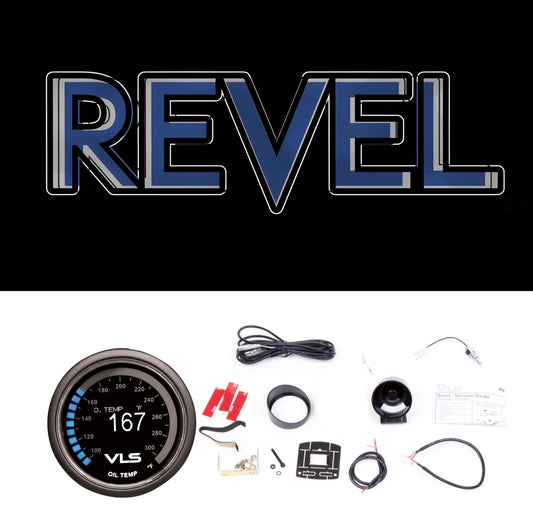 Revel G35/350Z/G37/370Z/Q50/Q60 VLS 52mm 100-300 Deg F Digital OLED Water Temperature Gauge
