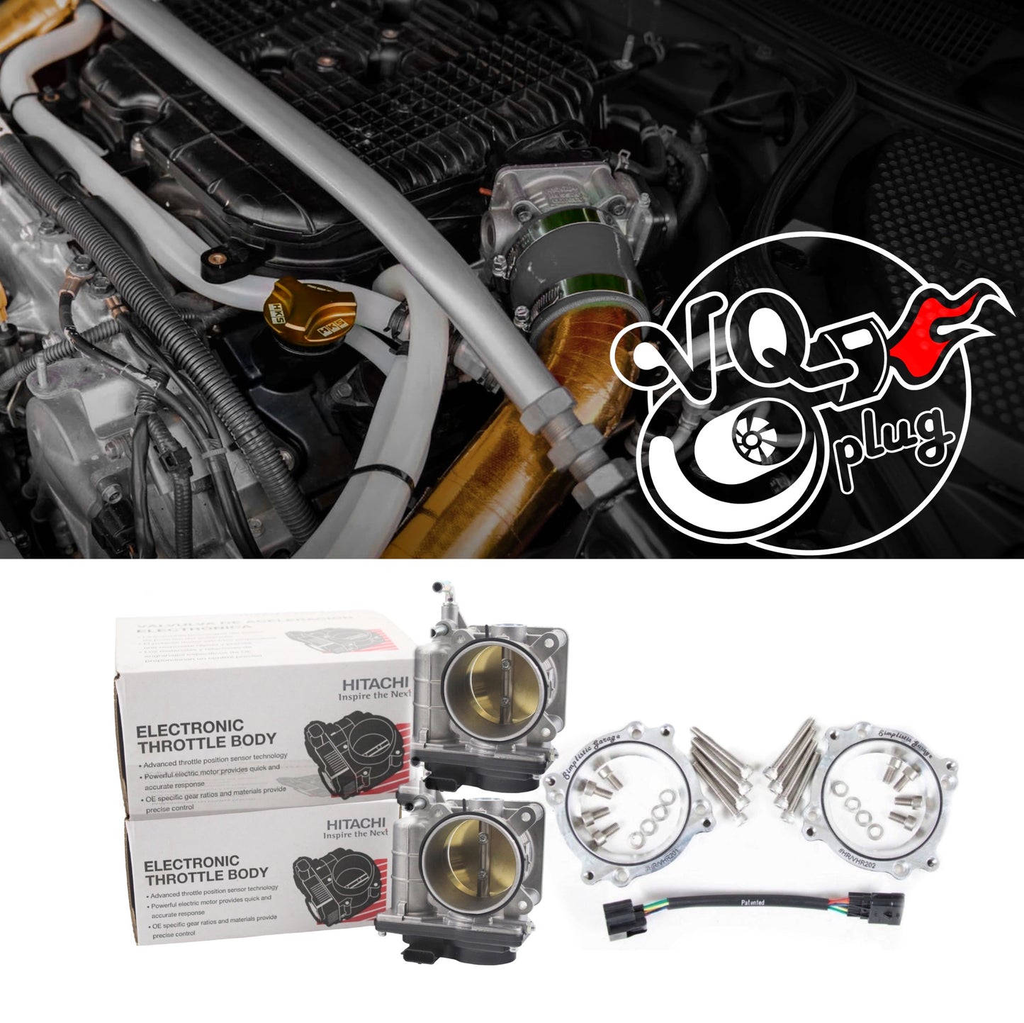 G35/350Z VQPlug HR 75mm Upgraded Throttle Body Kit | VQ35HR