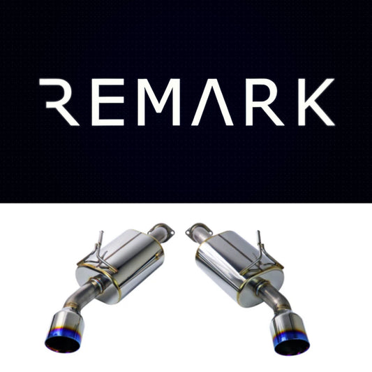 REMARK 14+ Infiniti Q50 Axleback Exhaust w/Mufflers - Burnt Double Wall Tip