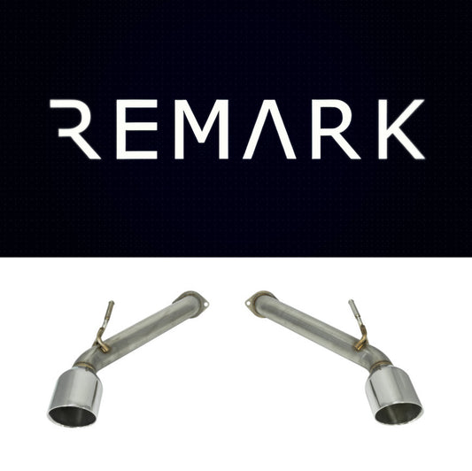 Remark 2017+ Infiniti Q60 Axle Back Exhaust w/Stainless Steel Double Wall Tip