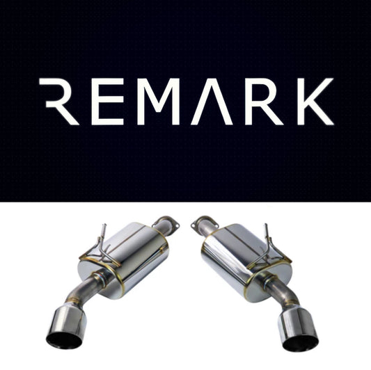 REMARK 14+ Infiniti Q50 Axleback Exhaust w/Mufflers - Stainless Double Wall Tip
