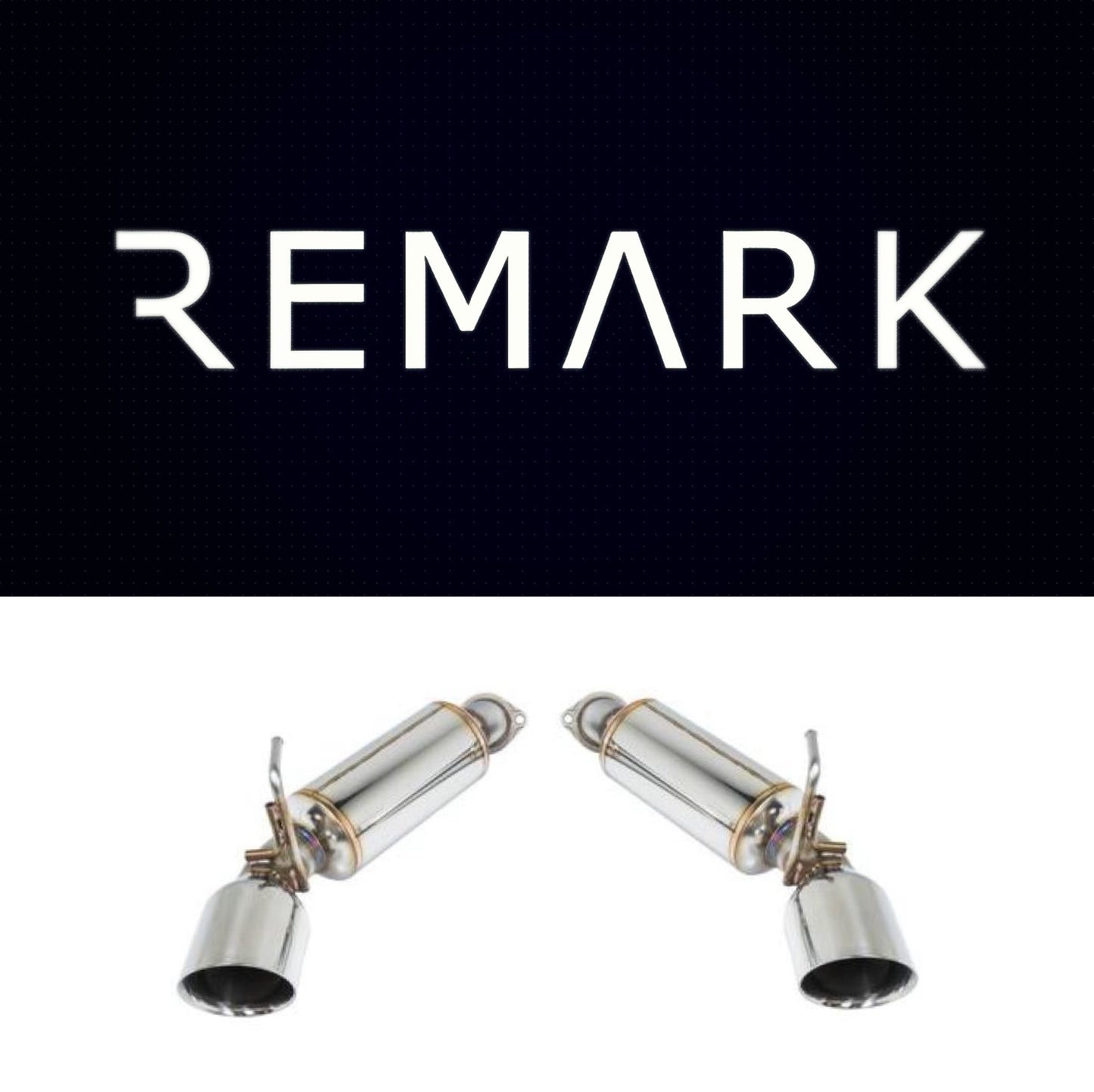 Remark 09+ Nissan 370z Axle Back Exhaust w/Stainless Double Wall Tip