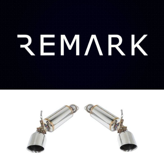 Remark 09+ Nissan 370z Axle Back Exhaust w/Stainless Single Wall Tip
