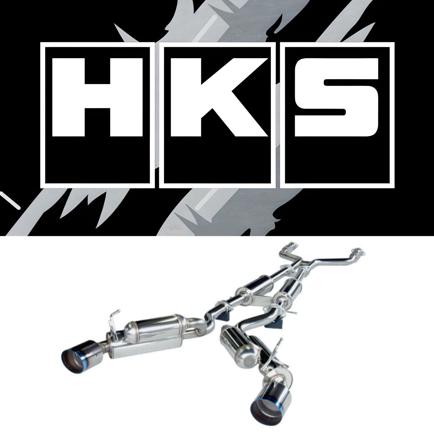 HKS 08-13 Infiniti G37 Coupe Dual Hi-Power Ti Tip Catback Exhaust