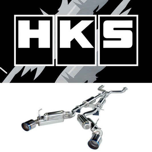 HKS 08-13 Infiniti G37 Coupe Dual Hi-Power Ti Tip Catback Exhaust
