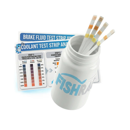 Fish Racing 2-in-1 Coolant/Brake Fluid Test Strip Combo Kit