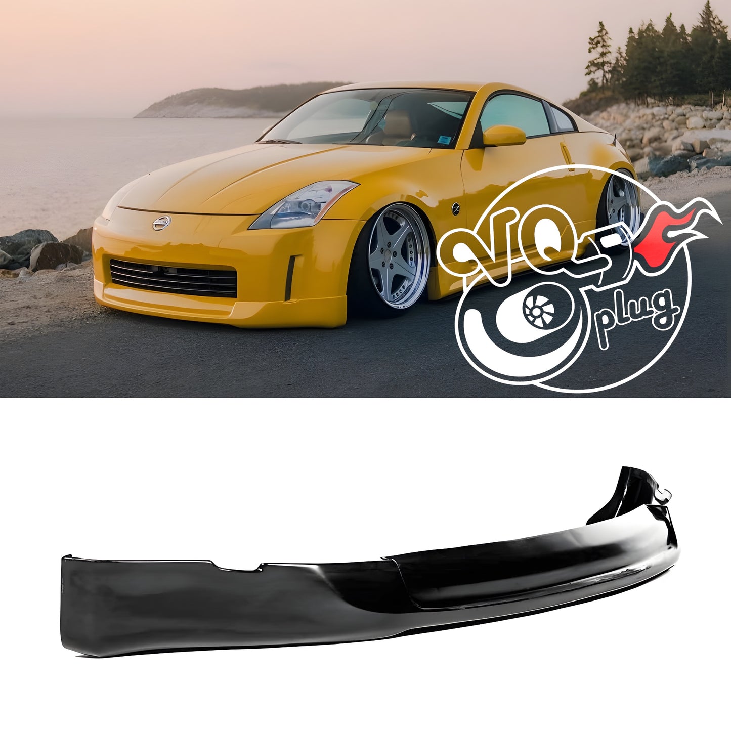 350Z INGS Style Front Bumper Lip | Polyurethane Construction