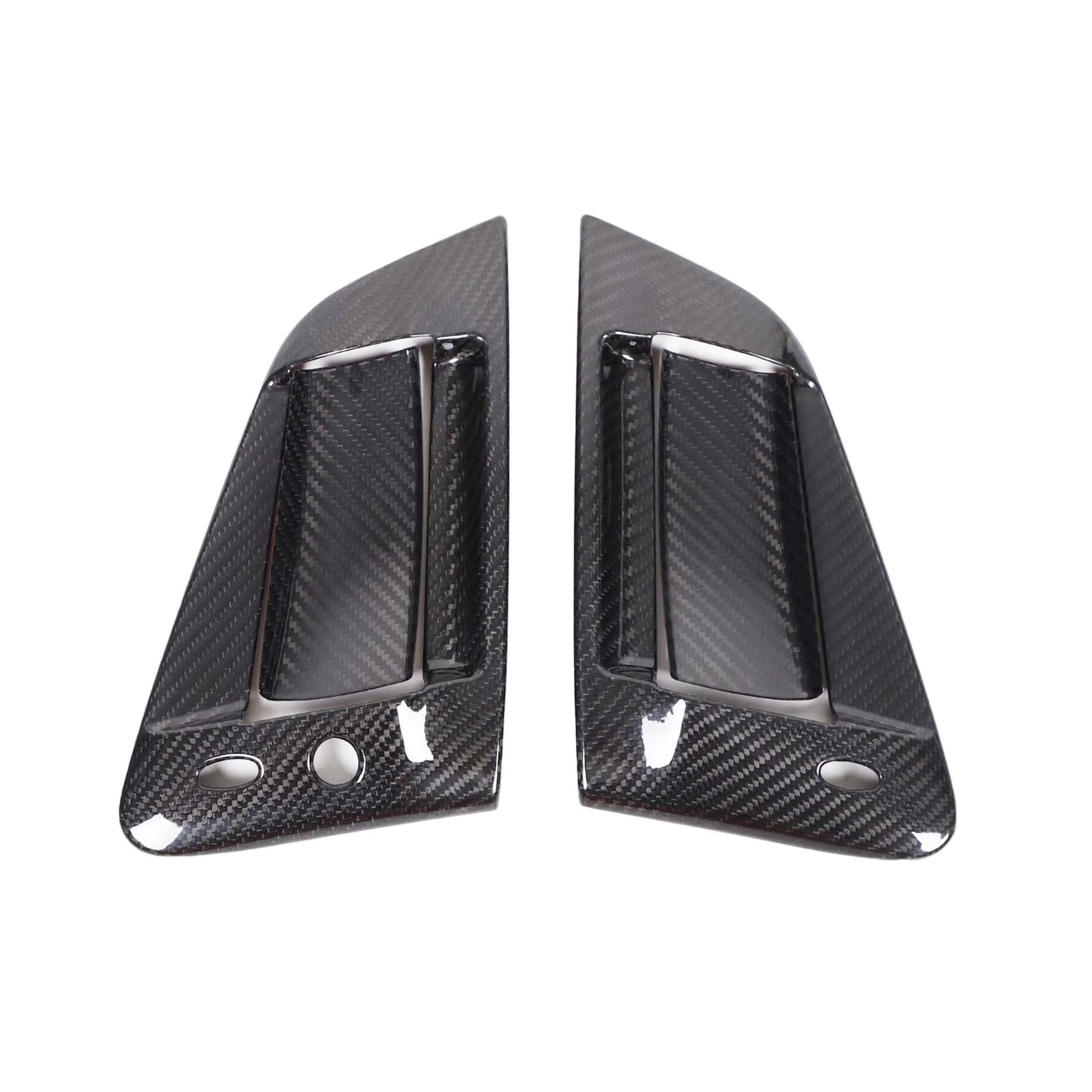 370Z Dry Carbon Fiber Door Handle Overlays