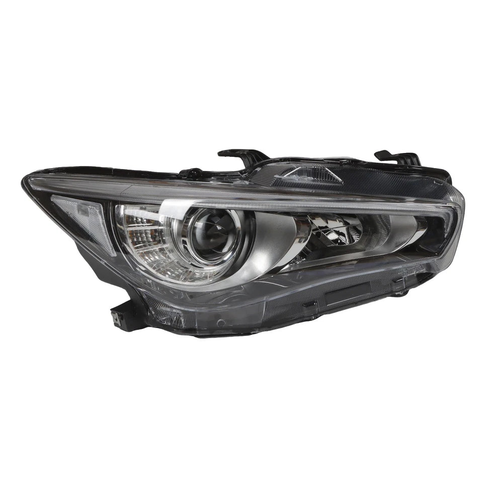 Q50 LED DRL Headlights w/o AFS Black (Left+ Right)