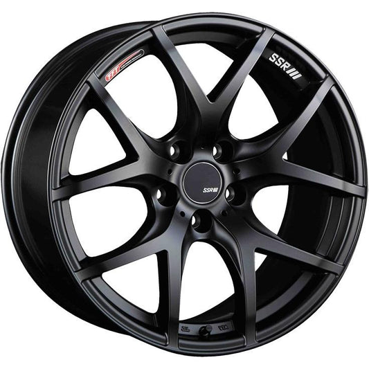 SSR GTV03 18x8.5 5x114.3 40mm Offset Flat Black Wheel 05-07 STI / 11+ tC