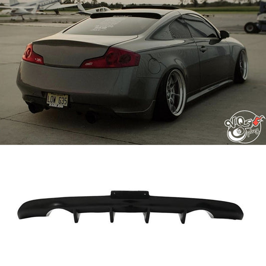 G35 Coupe Shark Fin Diffuser - Black - Cosmetic, Coupe, Discount $15, Ebay, Free Shipping gray coupe black diffuser