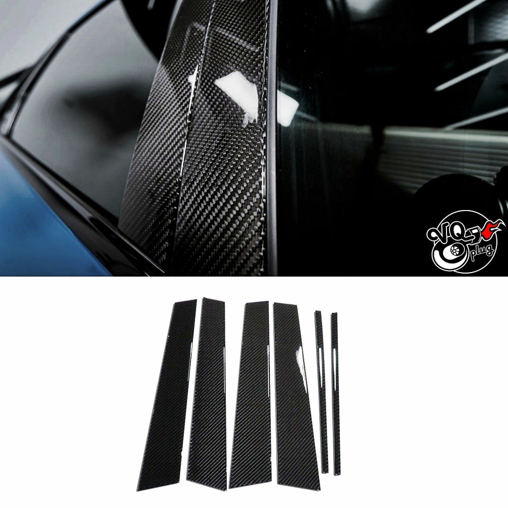 2003-2006 G35 Sedan Carbon Fiber B Pillar covers - Real Carbon Fiber / 03-06 G35 Sedan - Cosmetic, Discount $10, Ebay,