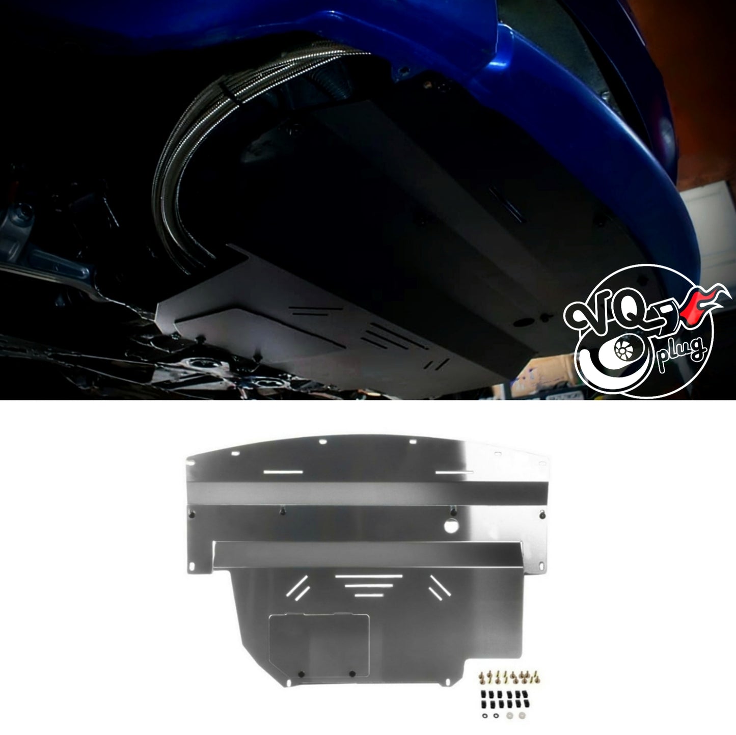 350z/G35 Aluminum Splash Guard Under Tray - Aluminum/Silver - 350z, Cosmetic, Coupe, Discount $15, Ebay metal