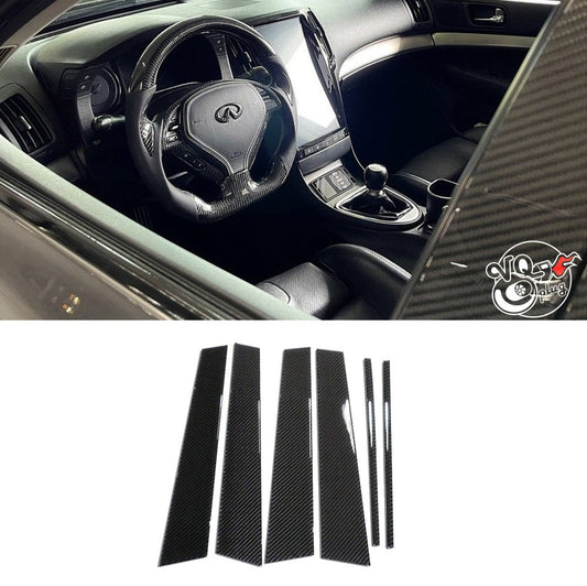 G37 Sedan Carbon Fiber Window Pillars