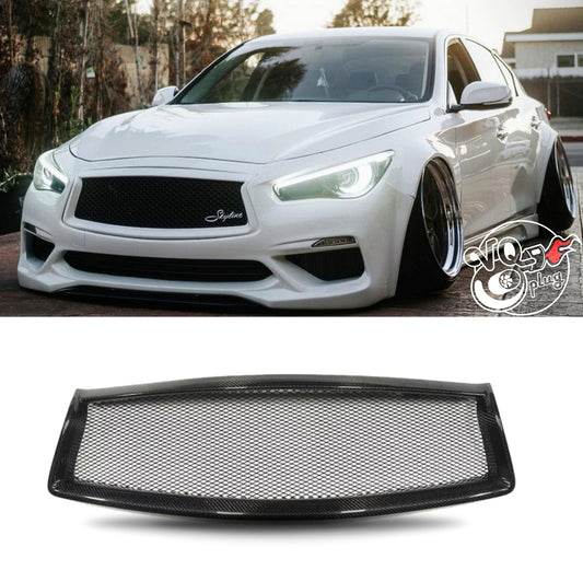 Q50 Carbon Fiber Open Mesh Grill