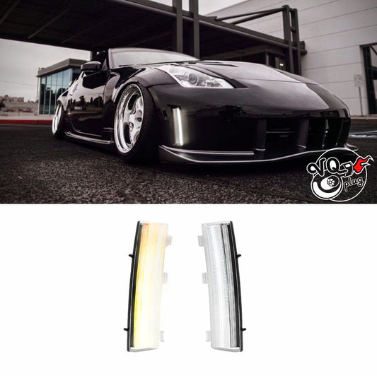 350z White LED Lazer Side Markers Lights