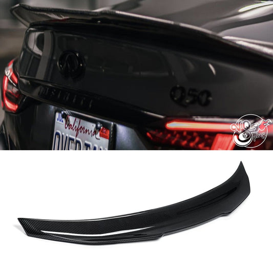 Q50 M Style Carbon Fiber Trunk Spoiler