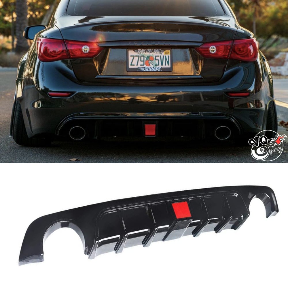 Q50 Rear Diffuser with LED Brake Light 2014-2022