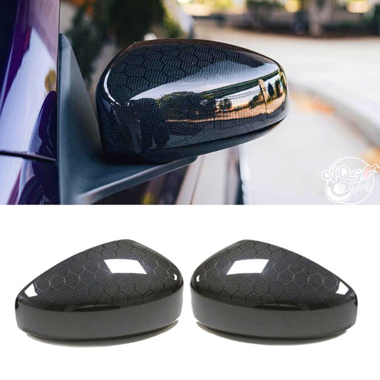 G35 Coupe Honeycomb Carbon Fiber Mirror Overlays - G35 Coupe Honeycomb Carbon Fiber Mirror Overlays - Cosmetic, Coupe,