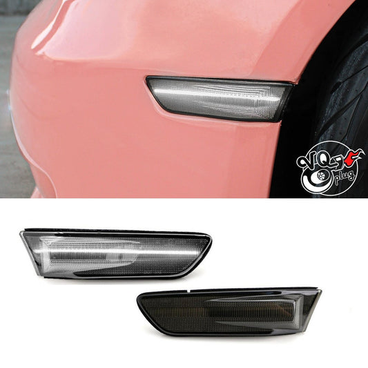 G35 Coupe Smoked Sequential White LED Side Markers