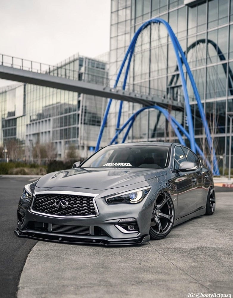 Q50/Q50s Gloss Black Front Bumper Splitter